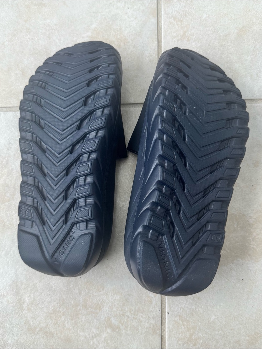 Vionic Rejuvenate Recovery Slides Womens 7 Black Adjustable Orthotic Sandals - Picture 8 of 9